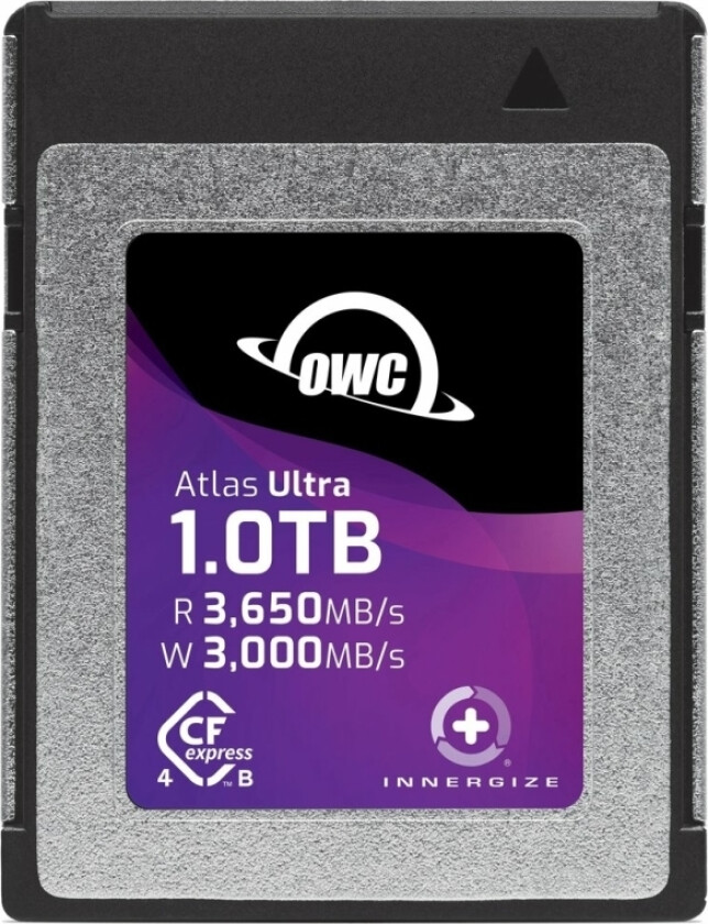 Bilde av Owc Atlas Ultra, 1 Tb, Cfexpress, 3650 Mb/S, 3000 Mb/S, Elektrostatiskt Urladdningsskydd (Esd), Slagtålig, Stöttålig, Uv-Beständig, Röntgentålig, Sva