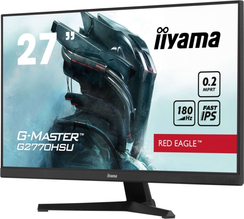 G-Master Red Eagle G2770hsu-B6 - Led-Skjerm - Gaming - 27" - 1920 X 1080 Full Hd (1080P) @ 180 Hz - Fast Ips - 300 Cd/M² - 1000:1 - 0.2 Ms - H