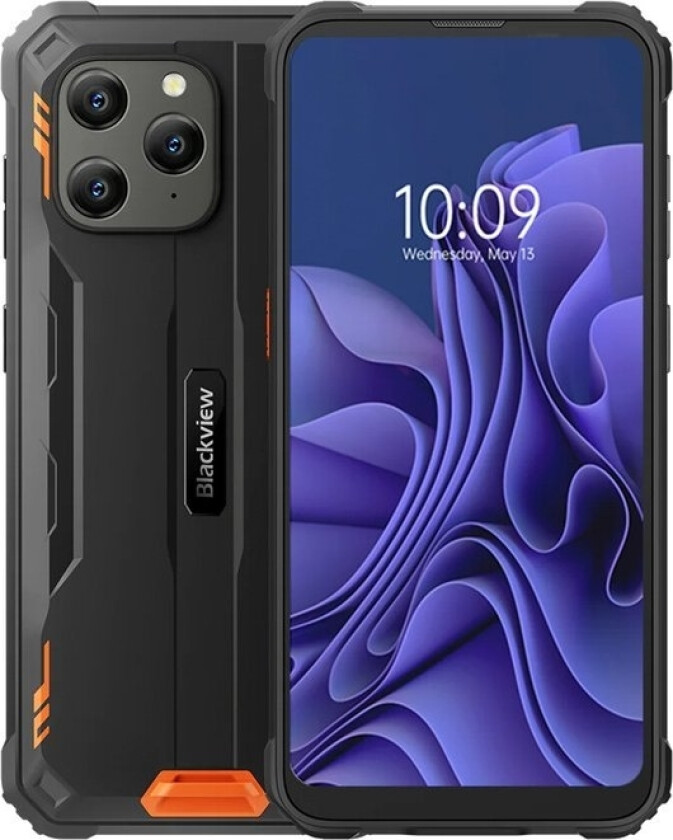 Blackview Bv5300 Plus 8/128Gb Smarttelefon Svart Og Oransje (Bv5300plus8/128Gborange)