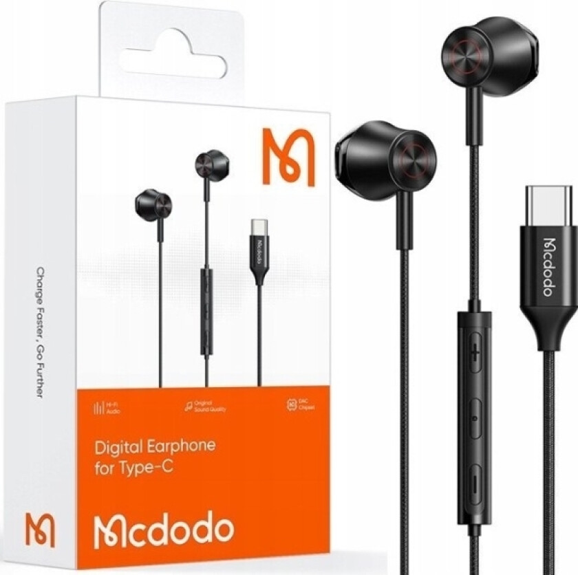 Hp-4070 Kablede Øretelefoner, Usb-C (Sort)