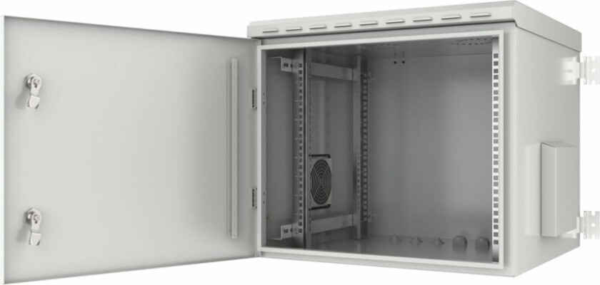 By Logon - Rack Skap - 60 X 60 - Veggmonterbar - Hvit, Ral 7035 - 9U - 19"