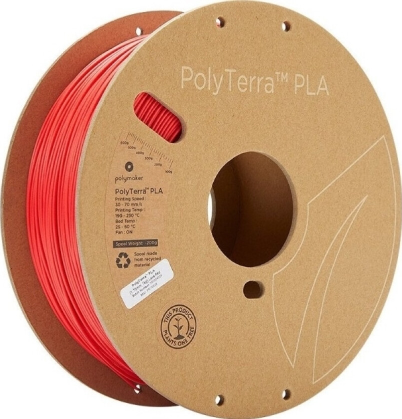 Filament maker terra Pla 1,75Mm, 1Kg - Lava Red}