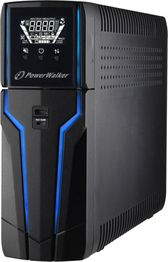 Powerwalker Vi 1500 Gxb Iec - Ups - Ac 162 - 290 V - 900 Watt - 1500 Va - 9 At - Usb - Utgangskontakter: 8