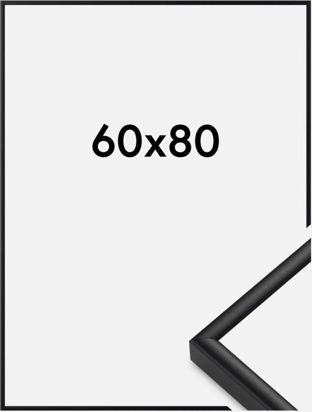 Ramme  Premium Classic Matt Svart 60x80 Cm