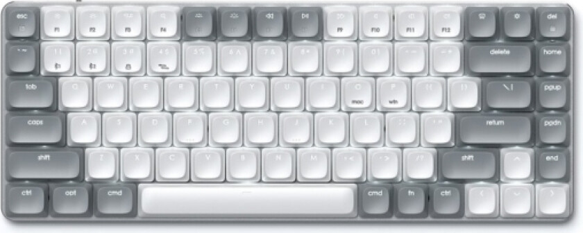 Sm1 Slim Mechanical Backlit Keyboard Nordic Layout - Light Grey