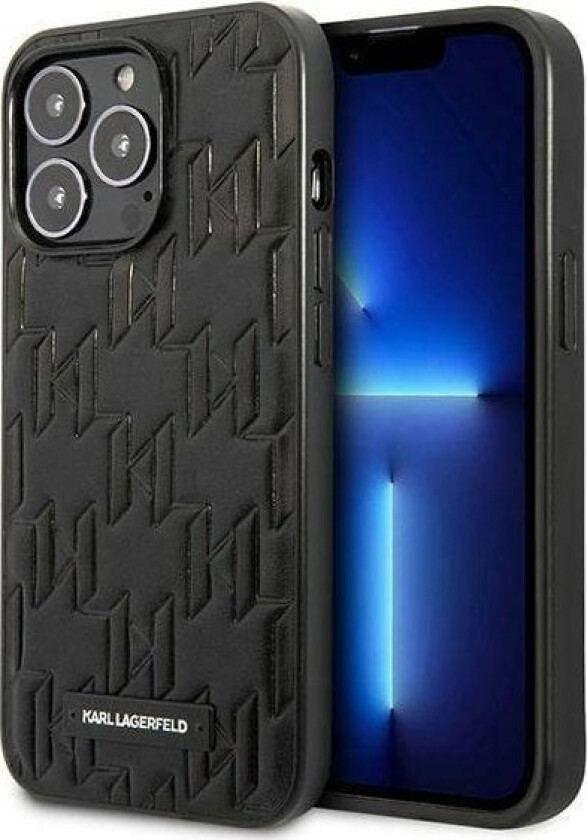 Klhcp13lmnmp1k Iphone 13 Pro / 13 6,1" Hardcase Czarny/Black Monogram Plaque