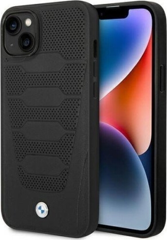 Bmw Etui Bmw Bmhcp14s22rpsk Apple Iphone 14 Czarny/Black Leather Seats Pattern