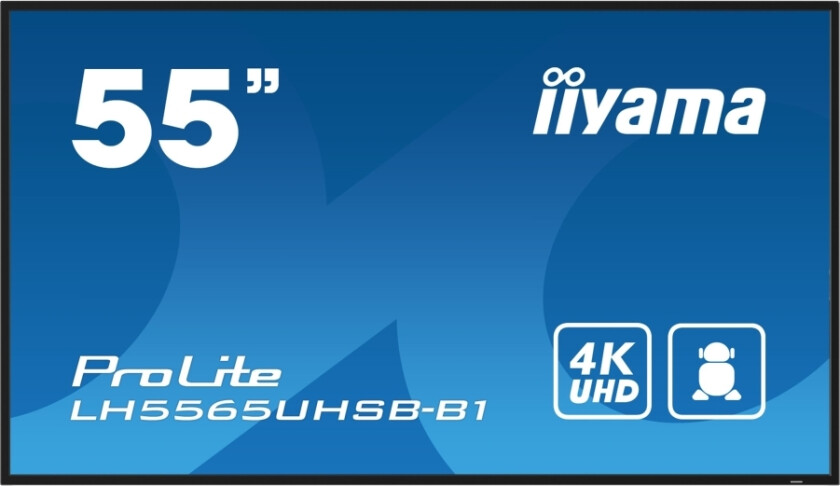 Prolite Lh5565uhsb-B1 - 55" Diagonalklasse (54.6" Synlig) Led-Bakgrunnsbelyst Lcd-Skjerm - Intelligent Skilting - Android - 4K Uhd (2160P) 384