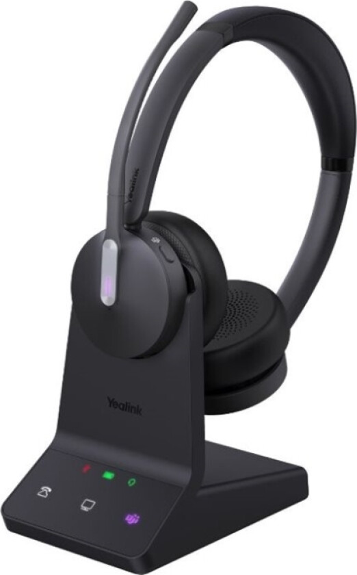 Yealink Wh64 Dual - Hodesett - On-Ear - Dect / Bluetooth - Trådløs - Certified For Microsoft Teams
