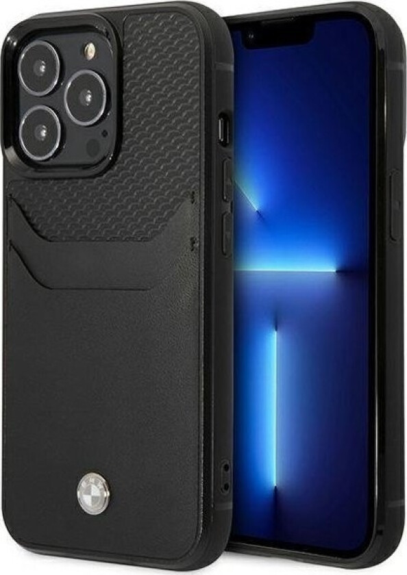 Bmw Etui Bmw Bmhcp14x22rsepk Apple Iphone 14 Pro Max Czarny/Black Leather Card Slot