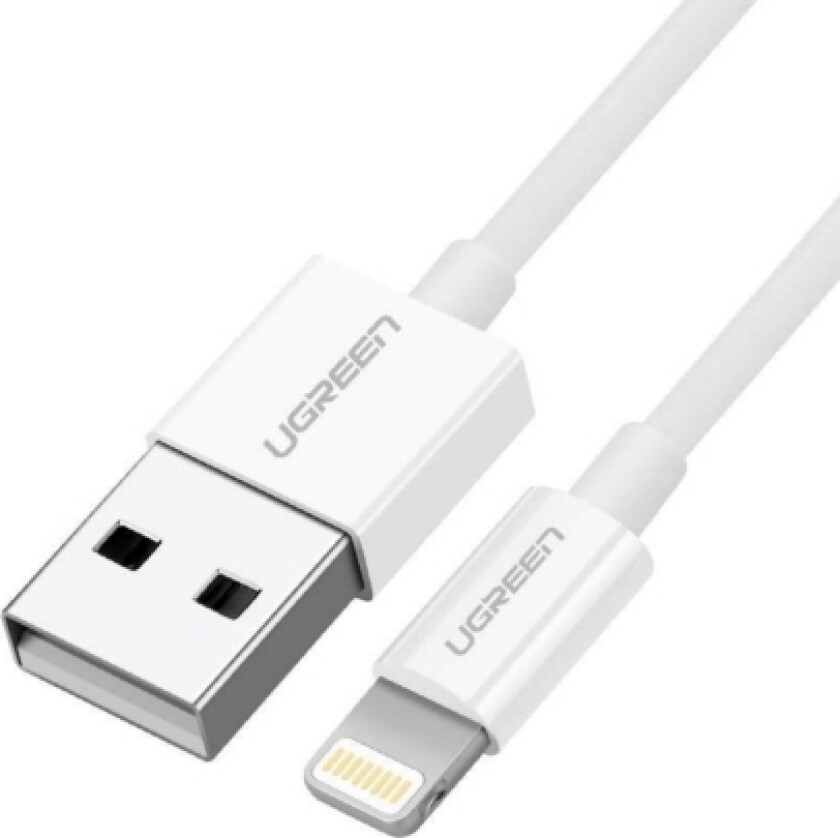 Cable Usb 2.0 A Lightning 2M, 5V/2.4A Iphone 7 / 7Plus / 6S/ 6 / 6 Plus, Iphone 5S/5C/5, Ipad Mini/Mini 2, Ipad, 1 M, Lightning, Usb A, Hankjø