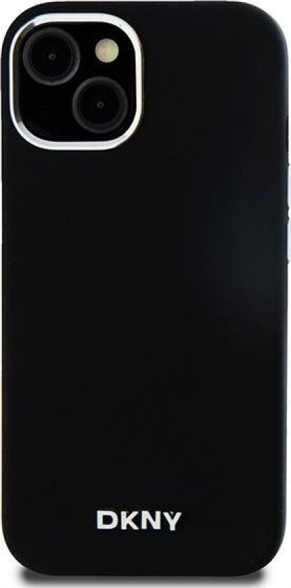 Dkny Dkny Dkhmp14ssmchlk Iphone 14 / 15 / 13 6.1" Czarny/Black Hardcase Liquid Silicone Small Metal Logo Magsafe
