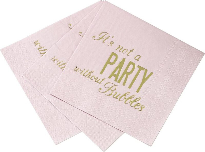 Servietter, Rosa -Party- pk/16