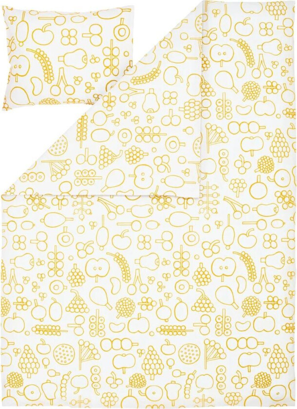 iittala Oiva Toikka Frutta sengesett 150x210 cm Gul