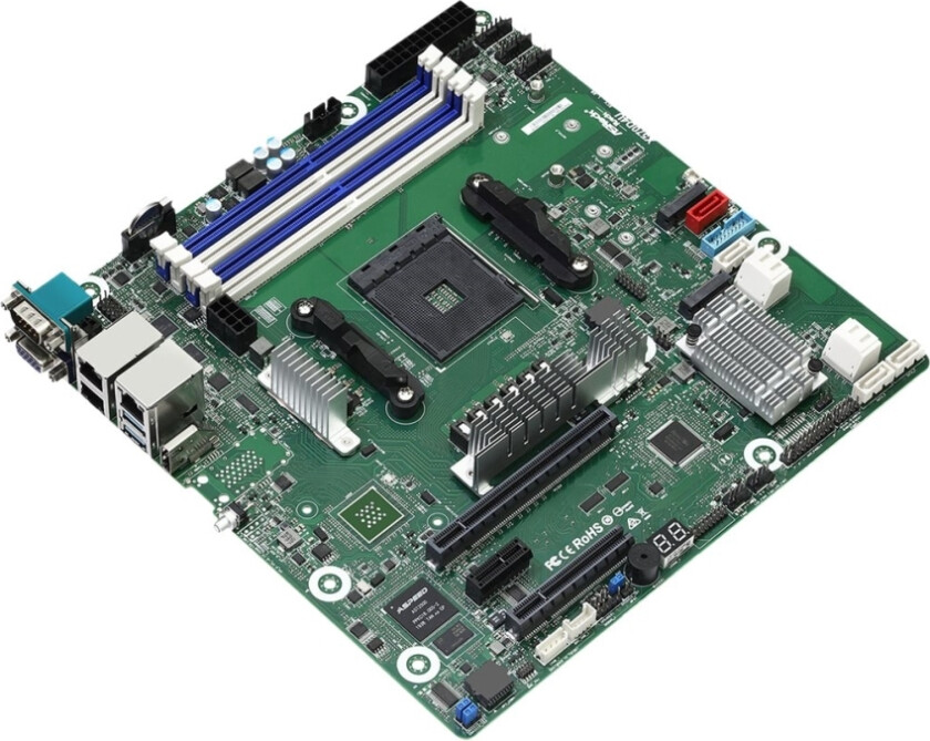 Asrock Rack X570d4u - Hovedkort - Micro Atx - Socket Am4 - Amd X570 Chipset - Usb 3.2 Gen 2 - 2 X Gigabit Lan - Innbygd Grafikk