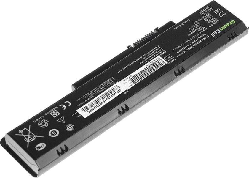Green Cell - Batteri Til Bærbar Pc (Tilsvarer: Asus A32-N55) - Litiumion - 6-Cellers - 4400 Mah - Svart - For Asus N45sf N45sl N55sf N55sl N75sf