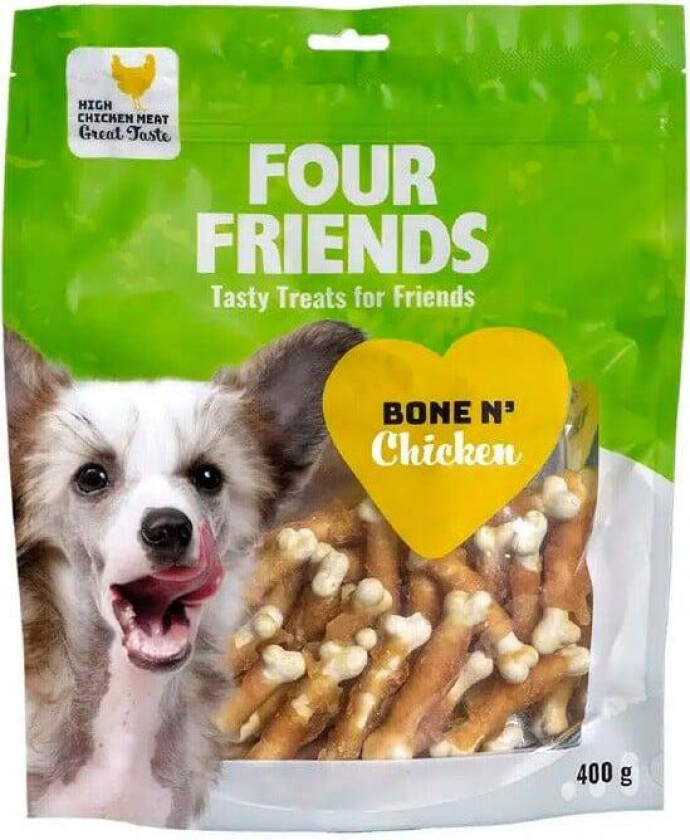 Bone N´ Chicken Godbiter til hund 100 g