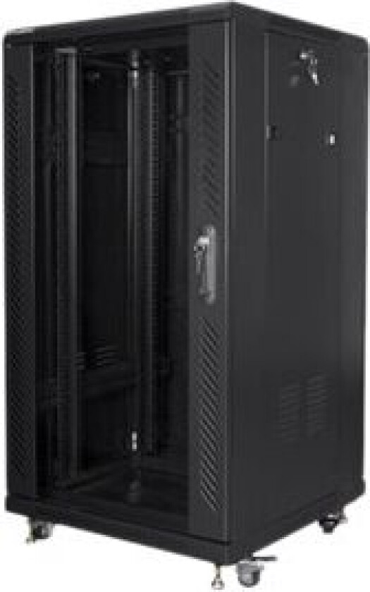 Lanberg - Rack Skap - Svart, Ral 9004 - 22U - 19"