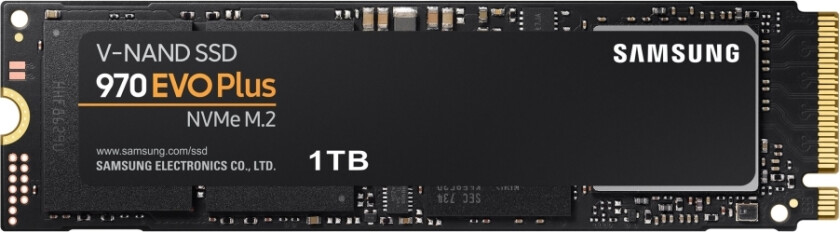 970 Evo Plus Mz-V7s1t0 - Ssd - Kryptert - 1 Tb - Intern - M.2 2280 - Pcie 3.0 X4 (Nvme) - Buffer: 1 Gb - 256-Bit Aes - Tcg Opal Encryption