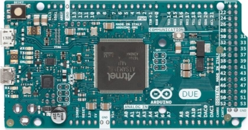 Arduino Due, 84Mhz, At91sam3x8e, 0,512 Mb, 96Kb, Arduino, 3,3V