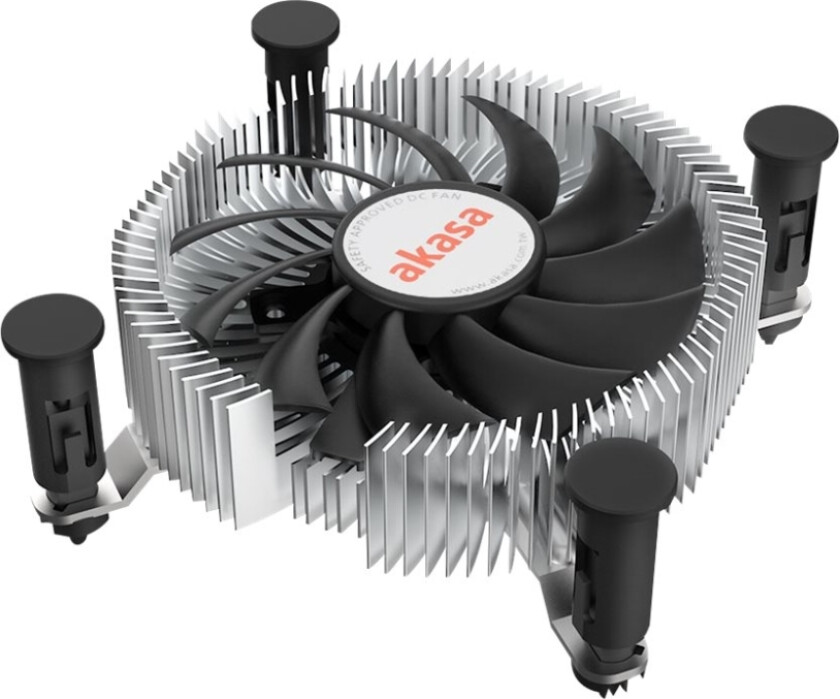 Akasa Ak-Cc6601ep01 - Prosessorkjøler - Mini-Itx - (For: Lga1700) - Aluminium - 75 Mm
