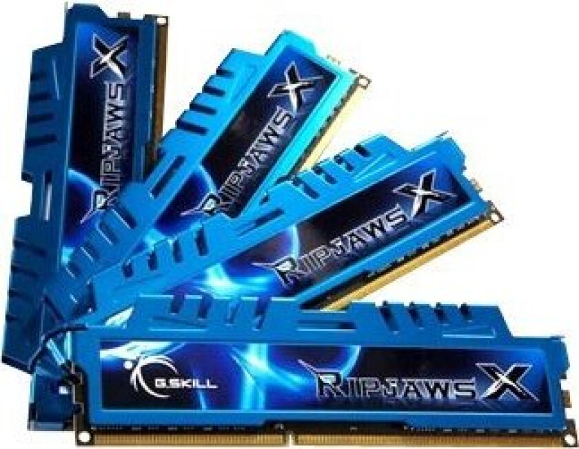 Ripjaws-X - Ddr3 - Sett - 32 Gb: 4 X 8 Gb - Dimm 240-Pin - 1600 Mhz / Pc3-12800 - Cl9 - 1.5 V - Ikke-Bufret - Ikke-Ecc