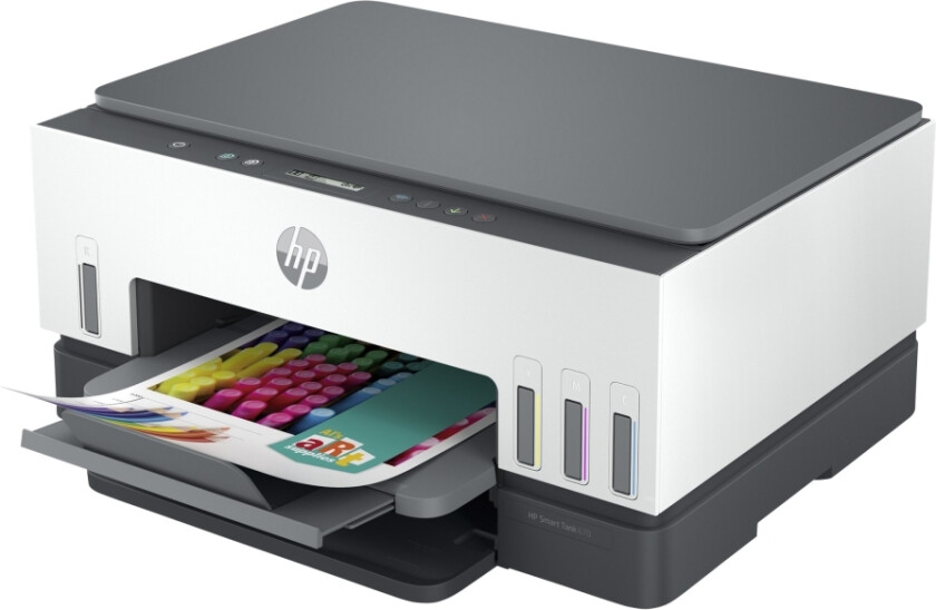 Hp Smart Tank 670 All-In-One - Multifunksjonsskriver - Farge - Ink-Jet - Påfyllbar - Letter A (216 X 279 Mm)/A4 (210 X 297 Mm) (Original) - A4/Legal