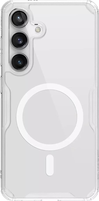 Nillkin Nature Pro Pansret Deksel Med Magnetring Til Samsung Galaxy S24 - Hvit