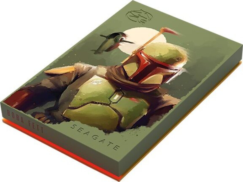 Firecuda Stkl2000406 - Star Wars Boba Fett Drive Special Edition - Harddisk - 2 Tb - Ekstern (Bærbar) - Usb 3.2 Gen 1 - Med 3-Års Res