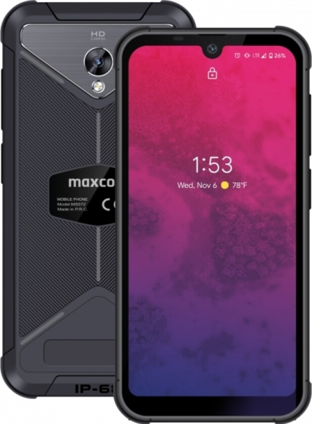 Maxcom Ms572 Smart&Strong, 14,5 Cm (5.71"), 3 Gb, 32 Gb, 13 Mp, Android 9.0, Sort