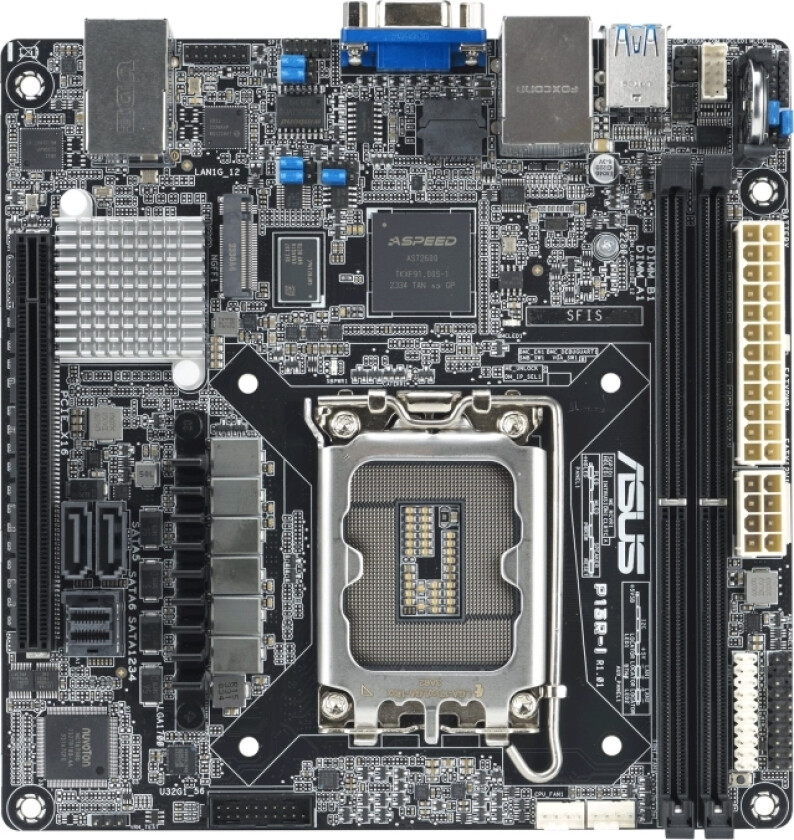 Asus P13r-I - Hovedkort - Mini-Itx - Lga1700-Sokkel - C262 Chipset - Usb 3.2 Gen 1, Usb 3.2 Gen 2 - Gigabit Lan - Innbygd Grafikk
