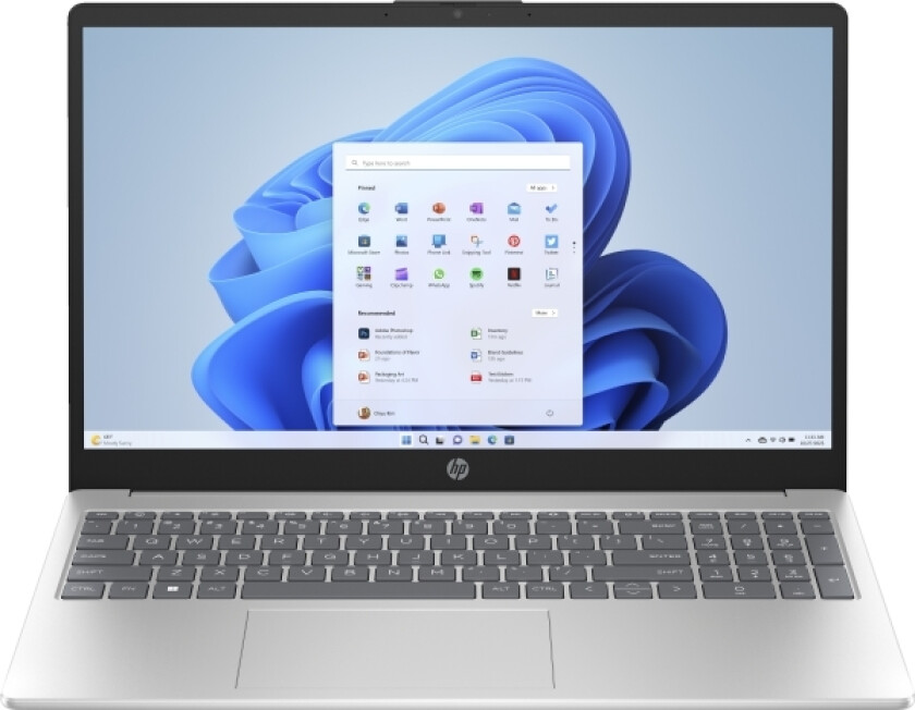 Hp 15-Fd0046no, Intel® Pentium®, 39,6 Cm (15,6"), 1920 X 1080 Piksler, 8 Gb, 512 Gb, Windows 11 Home