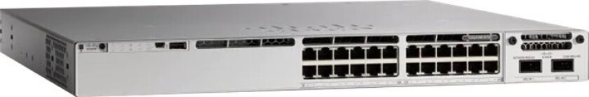 Catalyst 9300 - Network Advantage - Switch - L3 - Styrt - 24 X 10/100/1000 - Rackmonterbar