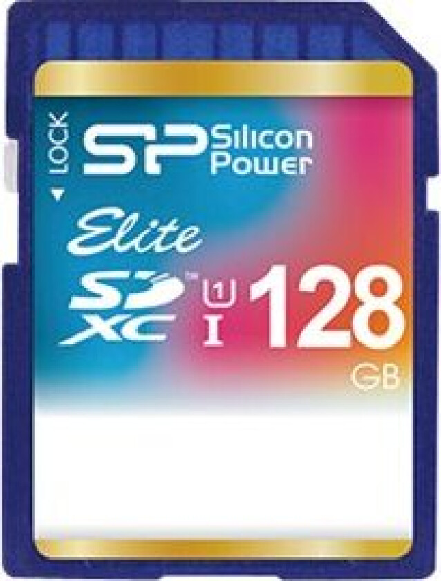 Elite - Flashminnekort (Microsdxc Til Sd-Adapter Inkludert) - 128 Gb - Class 10 - Sdxc Uhs-I