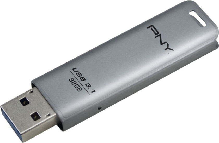 Pny Elite Steel - Usb-Flashstasjon - 32 Gb - Usb 3.1