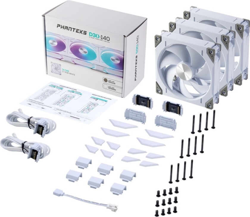 Ph-F140d30 - Kabinettvifte - Regular - 140 Mm - Hvit (En Pakke 3)