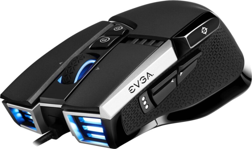 Evga X17 - Mus - Ergonomisk - Optisk - 10 Knapper - Kablet - Usb - Grå