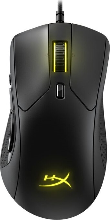 Hyperx Pulsefire Raid Gaming Mouse (Usb, Kablet, Ergonomisk, Opptil 16000 Dpi, Svart/Rød)