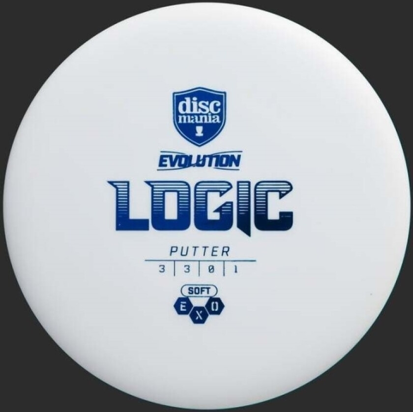 Bilde av Discgolf  Putter Soft Exo Logic Evolution Blue 3/3/0/1
