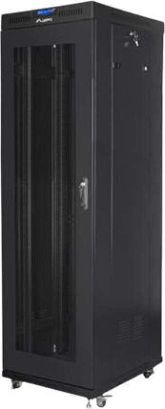 Lanberg - Rack Skap - Med 4 Kjølevifter, Display - Svart, Ral 9004 - 42U - 19"