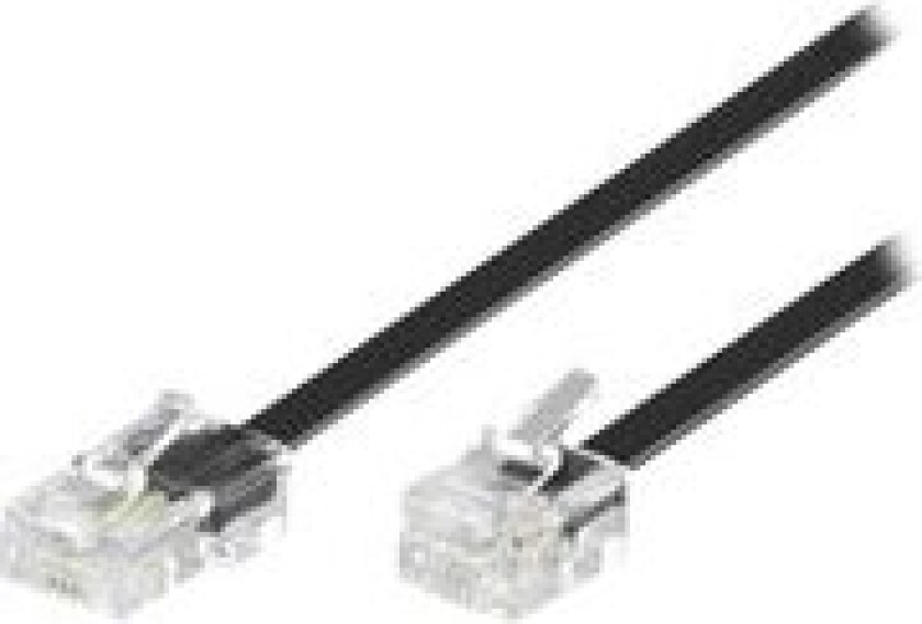 Microconnect Modular - Nettverkskabel - Rj-11 (Hann) Til Rj-45 (Hann) - 2 M - Svart