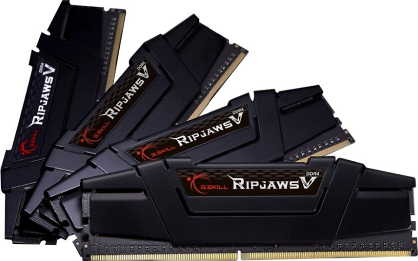 Ripjaws V - Ddr4 - Sett - 64 Gb: 4 X 16 Gb - Dimm 288-Pin - 3200 Mhz / Pc4-25600 - Cl16 - 1.35 V - Ikke-Bufret - Ikke-Ecc - Klassisk Svart