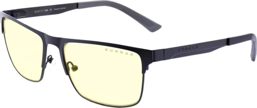 Bilde av Gunnar Pendleton - Briller - For Datamaskin, Spill - Full Kant - Ramme: Skifergrå - Linse: Ravgul