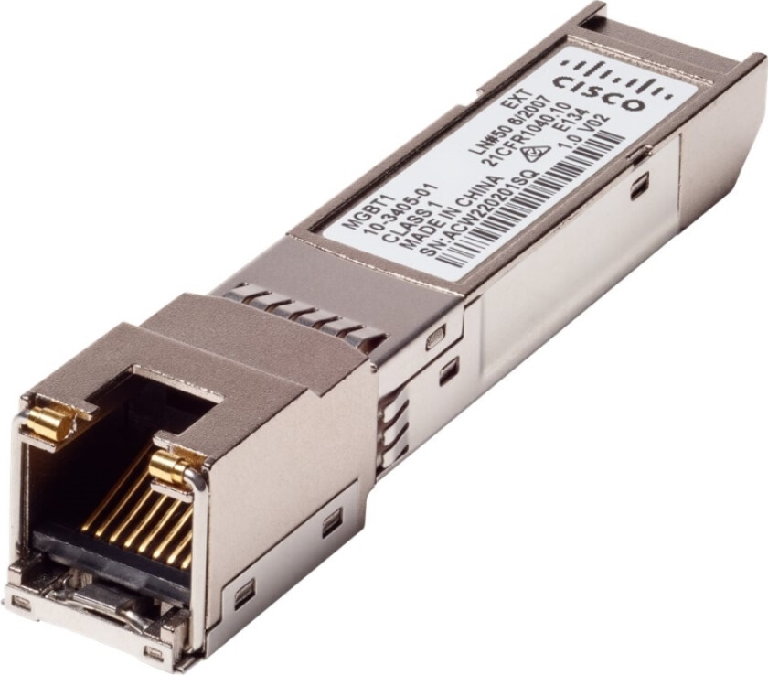 Small Business Mgbt1 - Sfp (Mini-Gbic) Transceivermodul - 1Gbe - 1000Base-T - Rj-45 - For Business 110 Series 220 Series 350 Series Small Bu