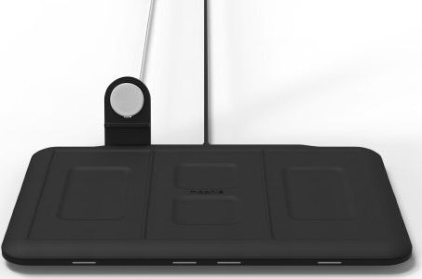 Wireless Charging 4In1 - Trådløs Lader For Fire Enheter Med Holder For Applewatch 10W (Svart)
