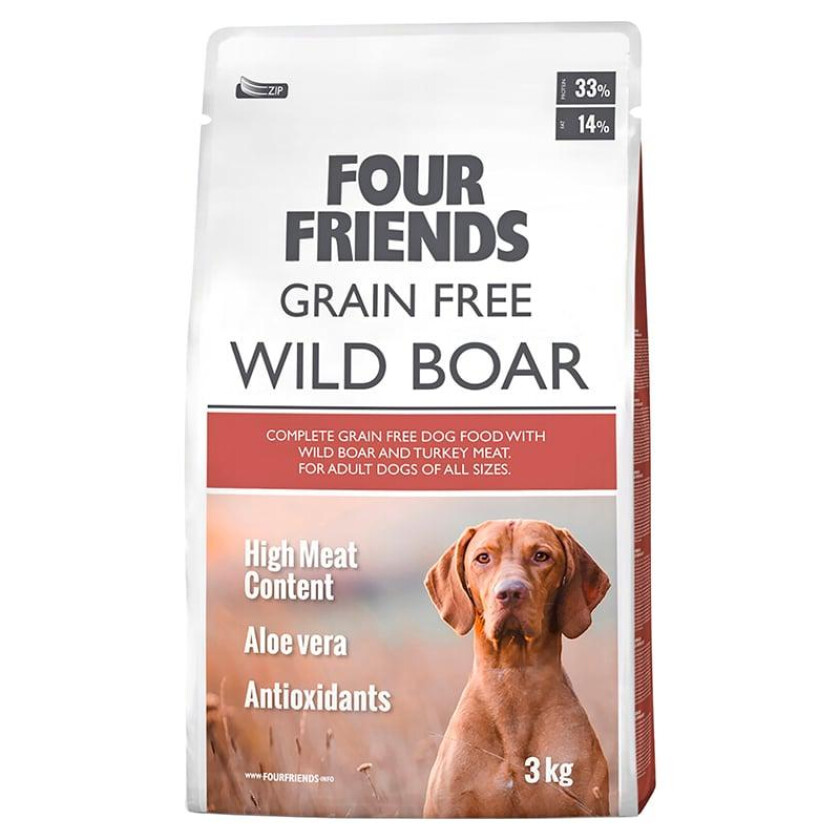 Dog Grain Free Wild Boar Tørrfôr til Hund med Villsvin 17 kg