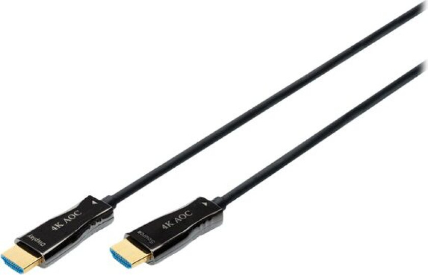 - Premium High Speed - Hdmi-Kabel Med Ethernet - Hdmi Hann Til Hdmi Hann - 15 M - Dobbeltisolert - Svart - 4K-Støtte, Aktiv Optisk Hybridkabe