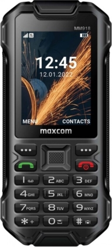 Maxcom Mobile Strong Mm918 4G Volte, Bar/Sperre, 6,1 Cm (2.4"), 240 X 320 Piksler, 2 Mp, 2500 Mah, Sort