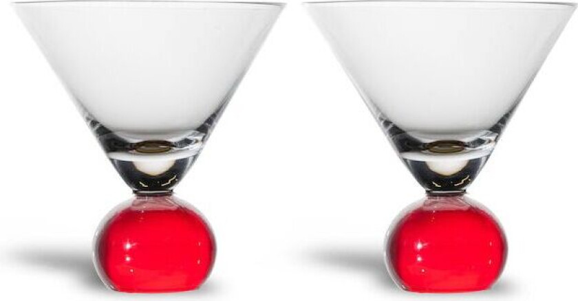 Spice glass 24 cl 2-pakning Rød-klar