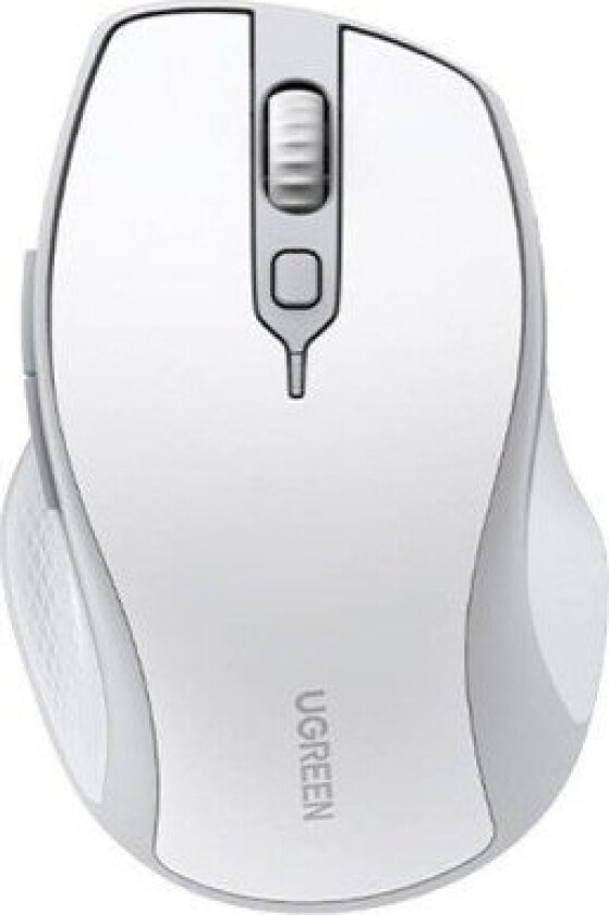 Mu101 Ergonomisk Trådløs Mus Bluetooth / 2,4 Ghz - Hvit